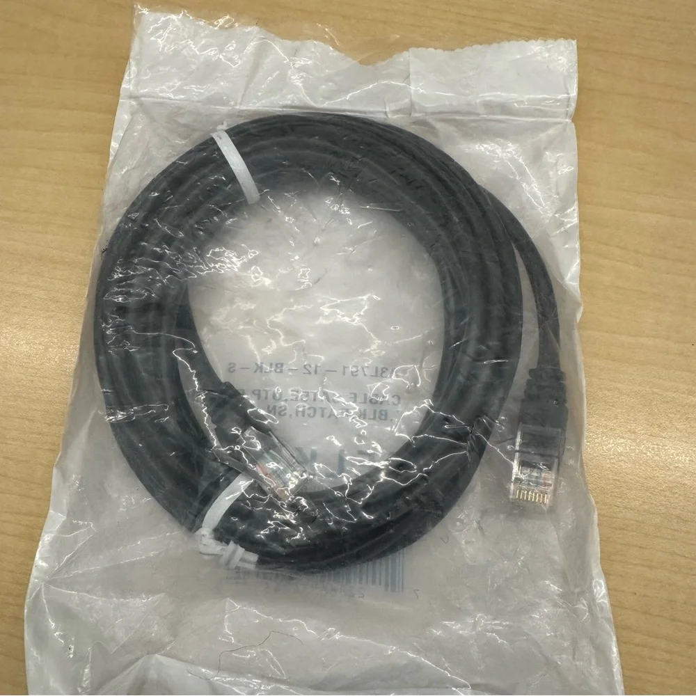 Belkin A3L791-12-BLK-S Patch Cable CAT5e RJ45M Black Cat5e Networking Cable